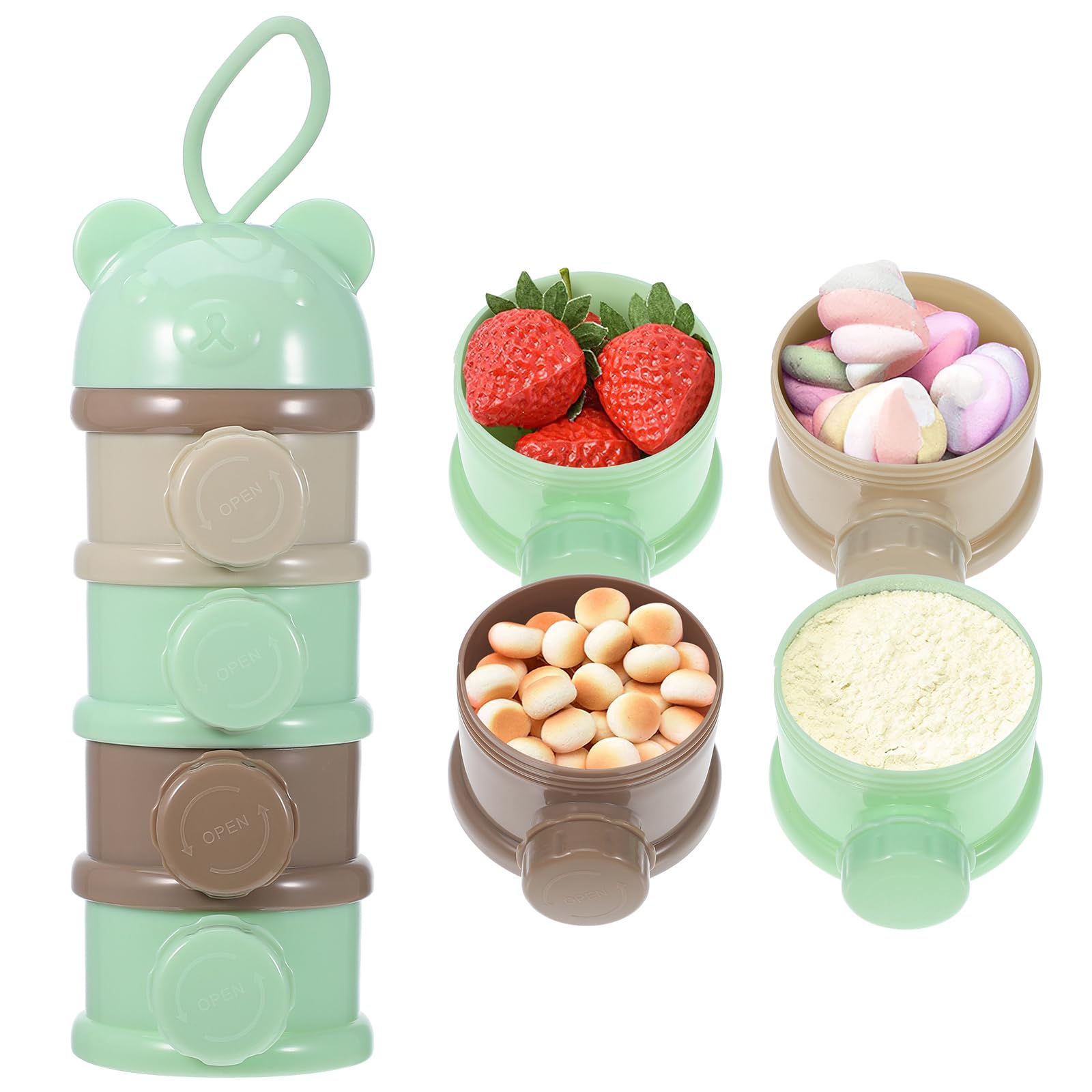Amazon.com : Formula Dispenser: 4 Compartments Stackable Formula